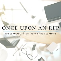 Once Upon an RFP logo, Once Upon an RFP contact details