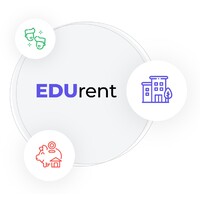 EDUrent logo, EDUrent contact details