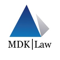 MDK Law logo, MDK Law contact details