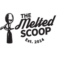 The Melted Scoop logo, The Melted Scoop contact details