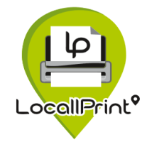 LocallPrint logo, LocallPrint contact details