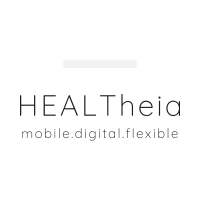 HealTheia logo, HealTheia contact details