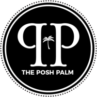 The Posh Palm logo, The Posh Palm contact details