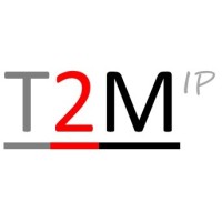 T2M IP logo, T2M IP contact details