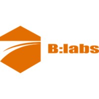 B:labs logo, B:labs contact details