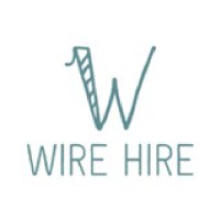 WireHire logo, WireHire contact details