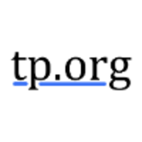 tp.org logo, tp.org contact details