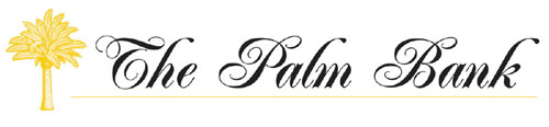 The Palm Bank logo, The Palm Bank contact details