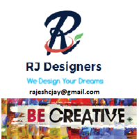 RJ Designers logo, RJ Designers contact details