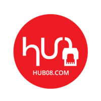 HUB08 logo, HUB08 contact details