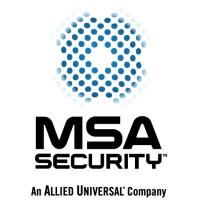 MSA Security logo, MSA Security contact details