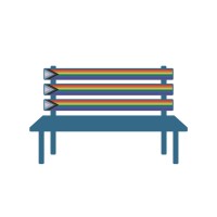 The Blue Bench logo, The Blue Bench contact details