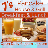 J's Pancake House and Grill logo, J's Pancake House and Grill contact details