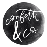 confetti & co. logo, confetti & co. contact details