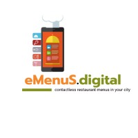 eMenuS.digital logo, eMenuS.digital contact details