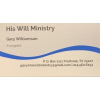 His Will Ministry logo, His Will Ministry contact details