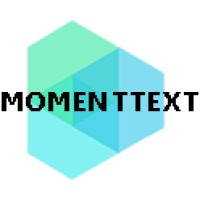 MomentText logo, MomentText contact details