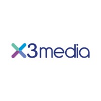 X3media logo, X3media contact details