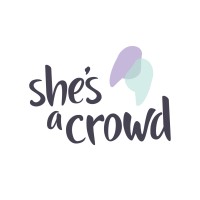 'She''s A Crowd ' logo, 'She''s A Crowd ' contact details