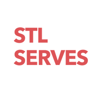 STL Serves logo, STL Serves contact details