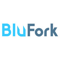 BluFork logo, BluFork contact details