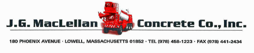 J. G. MacLellan Concrete Company logo, J. G. MacLellan Concrete Company contact details