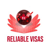 RELIABLE VISAS logo, RELIABLE VISAS contact details