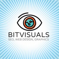 BitVisuals logo, BitVisuals contact details