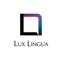 LuxLingua logo, LuxLingua contact details