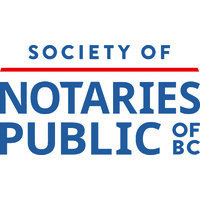 The Society of Notaries Public of BC logo, The Society of Notaries Public of BC contact details