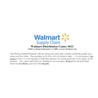 Walmart Distribution Center #6023 logo, Walmart Distribution Center #6023 contact details