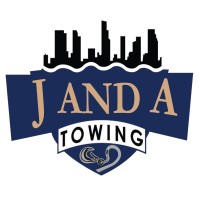 J and A Towing logo, J and A Towing contact details