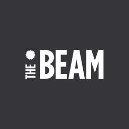 The Beam logo, The Beam contact details