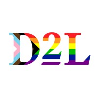 D2L logo, D2L contact details