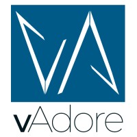 vAdore logo, vAdore contact details