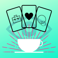 Tea and Tarot logo, Tea and Tarot contact details