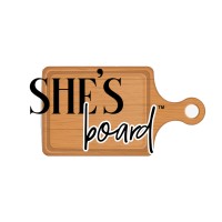 She's Board logo, She's Board contact details