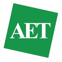 AET logo, AET contact details