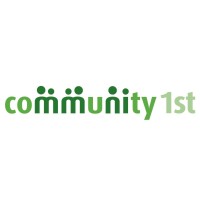 Community 1st logo, Community 1st contact details