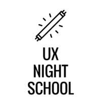 UX Night School logo, UX Night School contact details