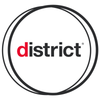 district logo, district contact details