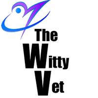 The Witty Vet logo, The Witty Vet contact details