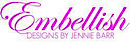 Embellish logo, Embellish contact details