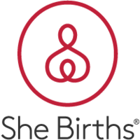 She Births® CHILDBIRTH EDUCATION logo, She Births® CHILDBIRTH EDUCATION contact details