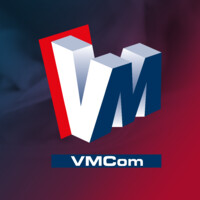 VMCom logo, VMCom contact details