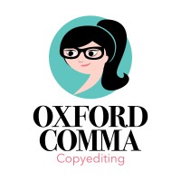 Oxford Comma Copyediting logo, Oxford Comma Copyediting contact details