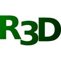 R3D logo, R3D contact details