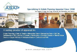 ASAP Appraisals logo, ASAP Appraisals contact details