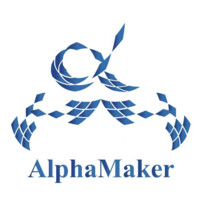 AlphaMaker logo, AlphaMaker contact details