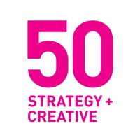 Fifty Strategy + Creative logo, Fifty Strategy + Creative contact details